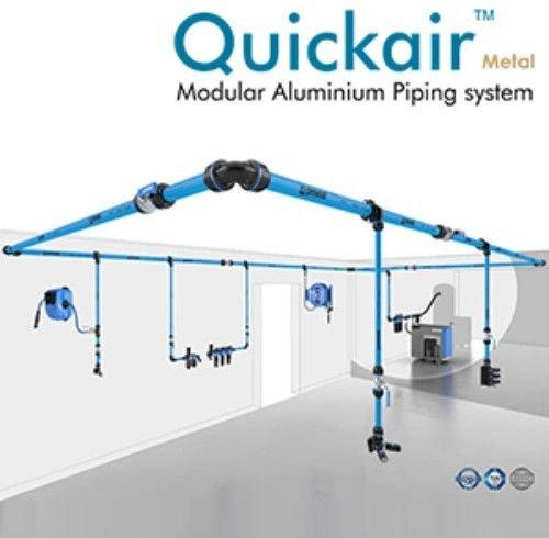 Aluminium compressed air piping system
