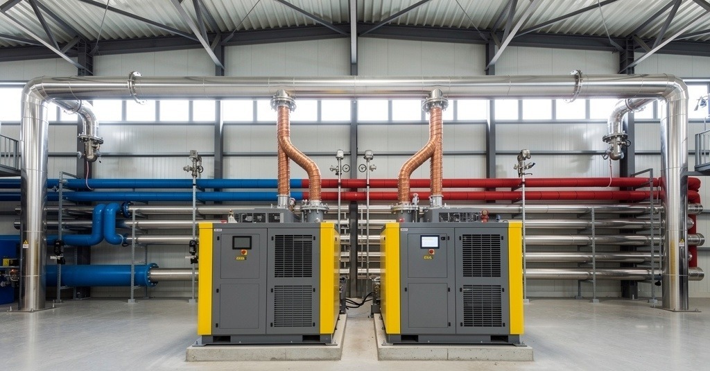 Industrial air compressor systems and aluminium compressed air piping in Chennai